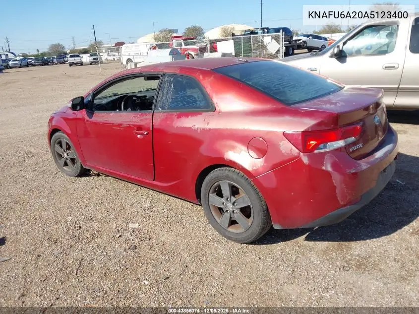 KNAFU6A20A5123400 2010 Kia Forte Koup Ex