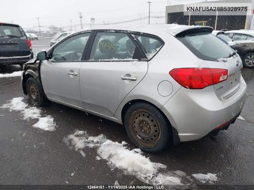 KNAFU5A28B5328975 2011 Kia Forte Ex