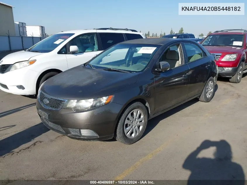 KNAFU4A20B5448182 2011 Kia Forte Ex