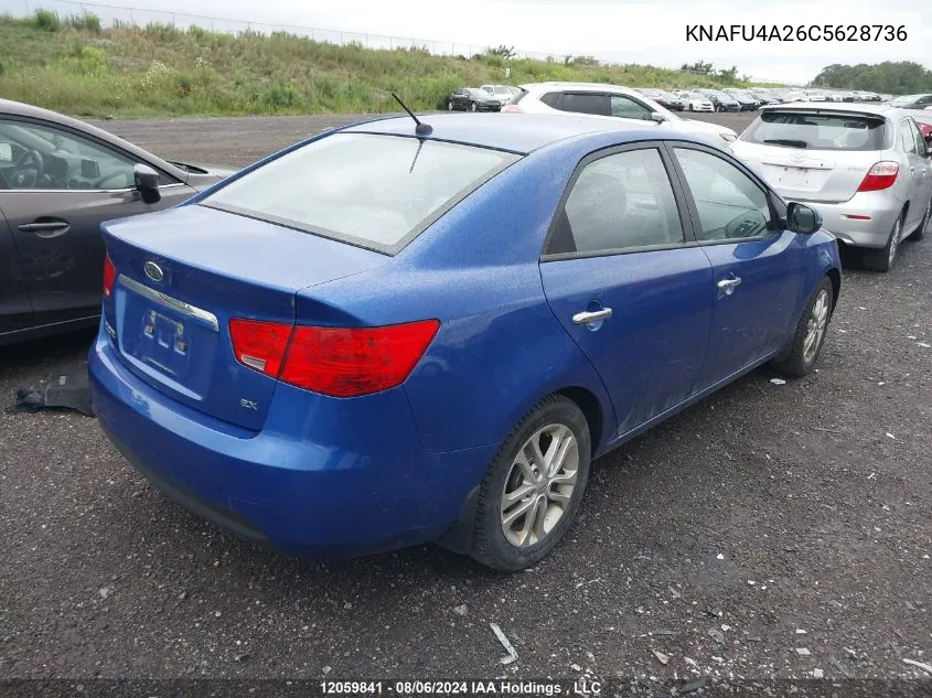 KNAFU4A26C5628736 2012 Kia Forte