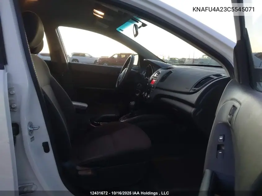 KNAFU4A23C5545071 2012 Kia Forte 2.0L Ex
