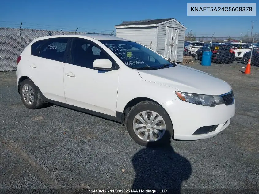 KNAFT5A24C5608378 2012 Kia Forte Lx