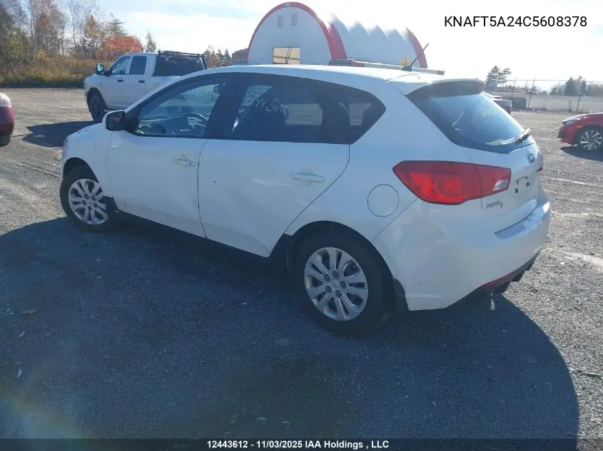 KNAFT5A24C5608378 2012 Kia Forte Lx