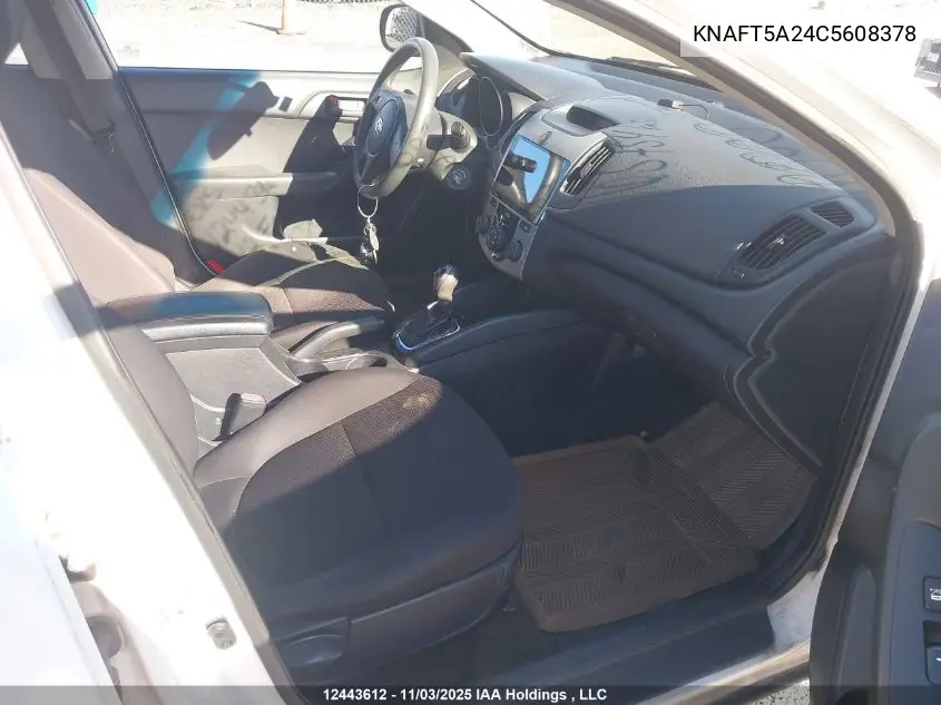 KNAFT5A24C5608378 2012 Kia Forte Lx
