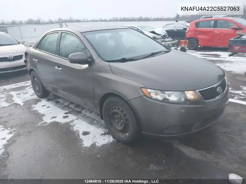 KNAFU4A22C5527063 2012 Kia Forte Ex