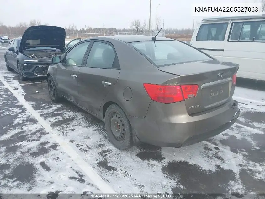 KNAFU4A22C5527063 2012 Kia Forte Ex