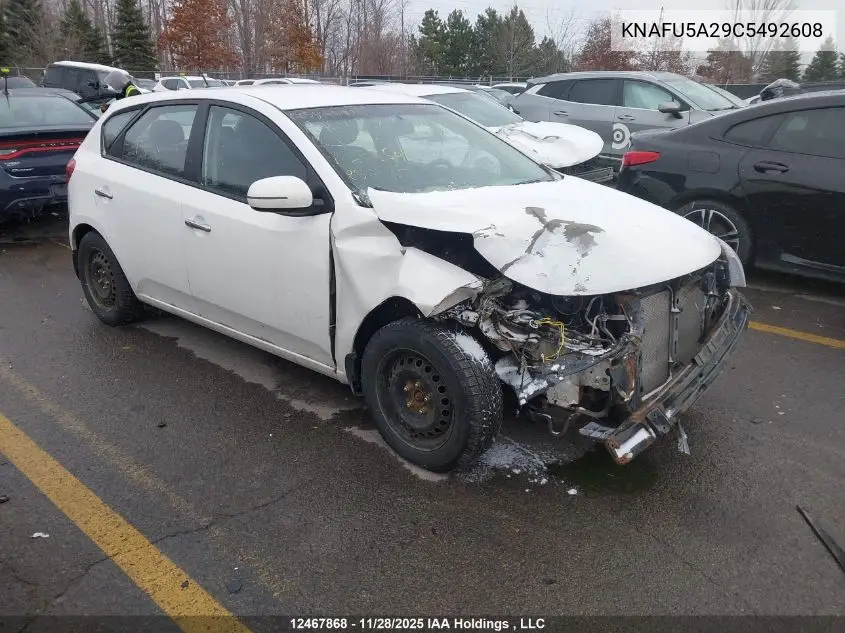 KNAFU5A29C5492608 2012 Kia Forte Ex