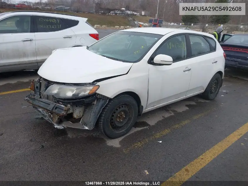 KNAFU5A29C5492608 2012 Kia Forte Ex