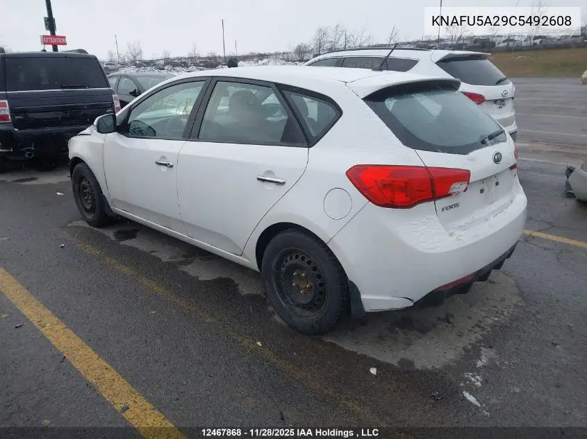 KNAFU5A29C5492608 2012 Kia Forte Ex