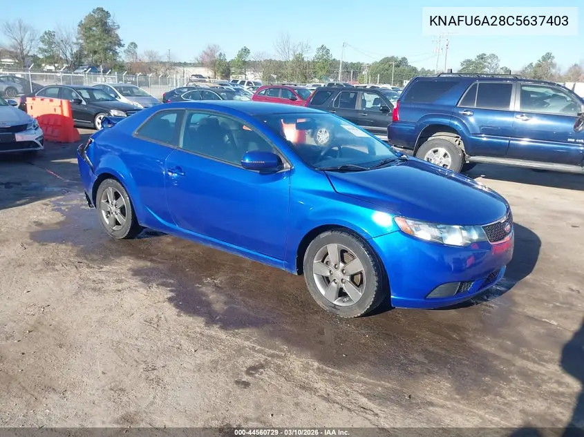 KNAFU6A28C5637403 2012 Kia Forte Koup Ex
