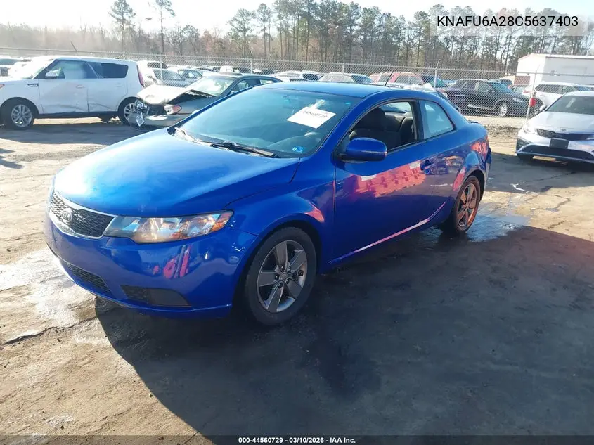 KNAFU6A28C5637403 2012 Kia Forte Koup Ex