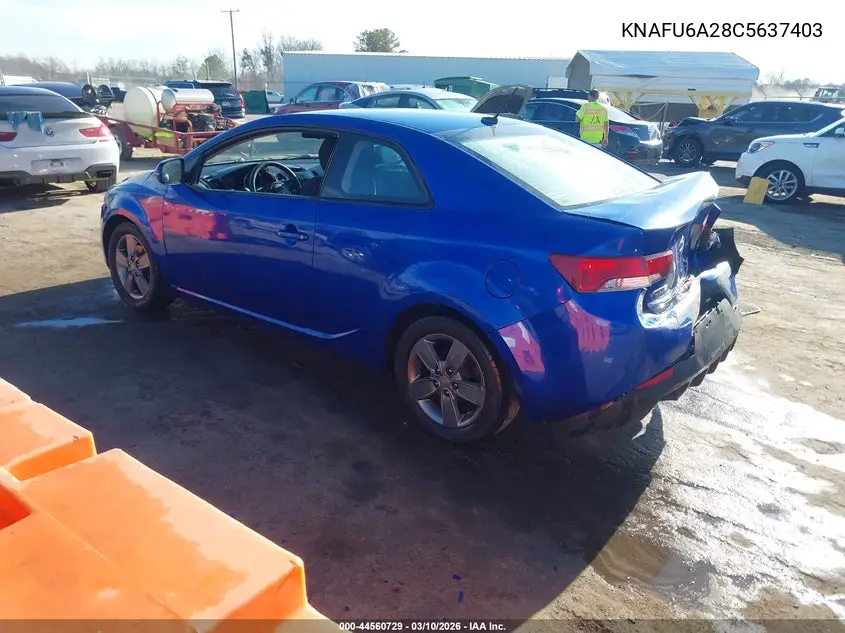 KNAFU6A28C5637403 2012 Kia Forte Koup Ex