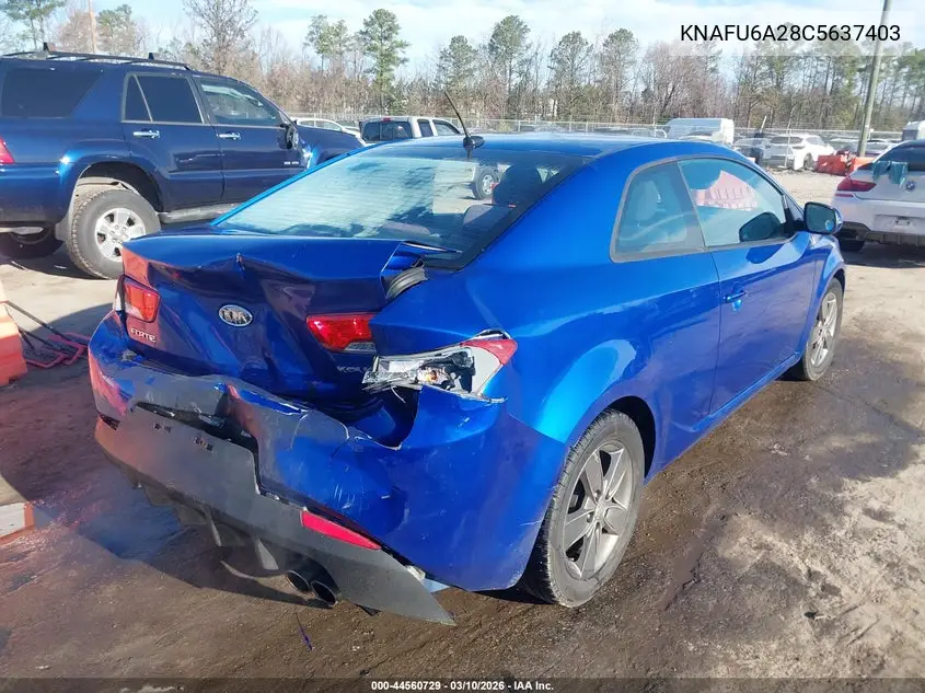 KNAFU6A28C5637403 2012 Kia Forte Koup Ex