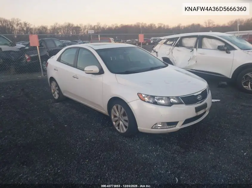 KNAFW4A36D5666360 2013 Kia Forte Sx