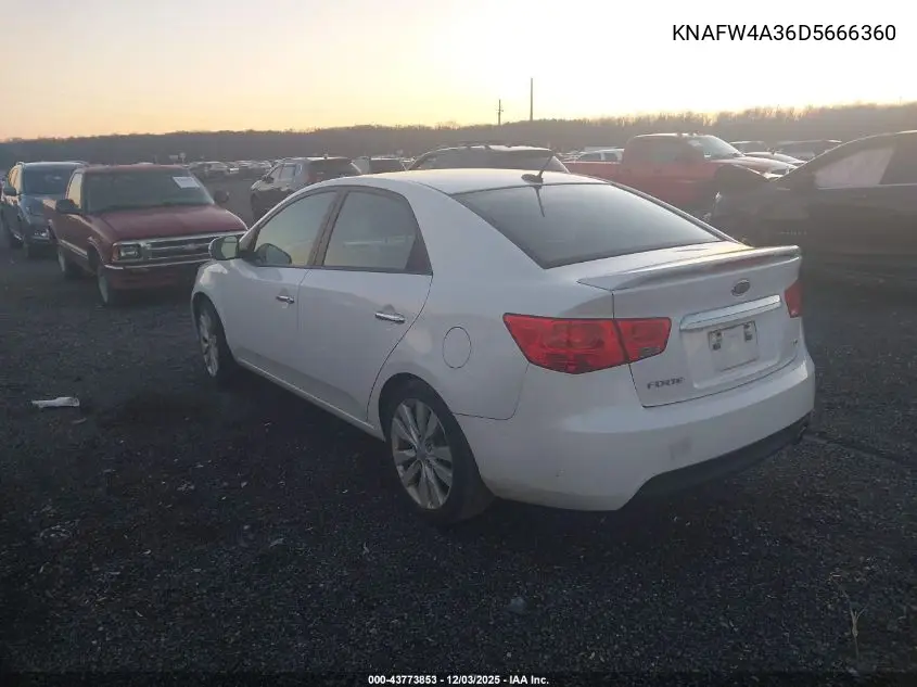 KNAFW4A36D5666360 2013 Kia Forte Sx