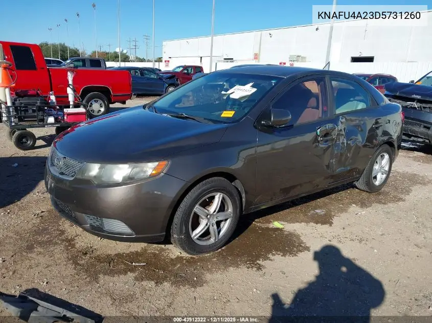 KNAFU4A23D5731260 2013 Kia Forte Ex