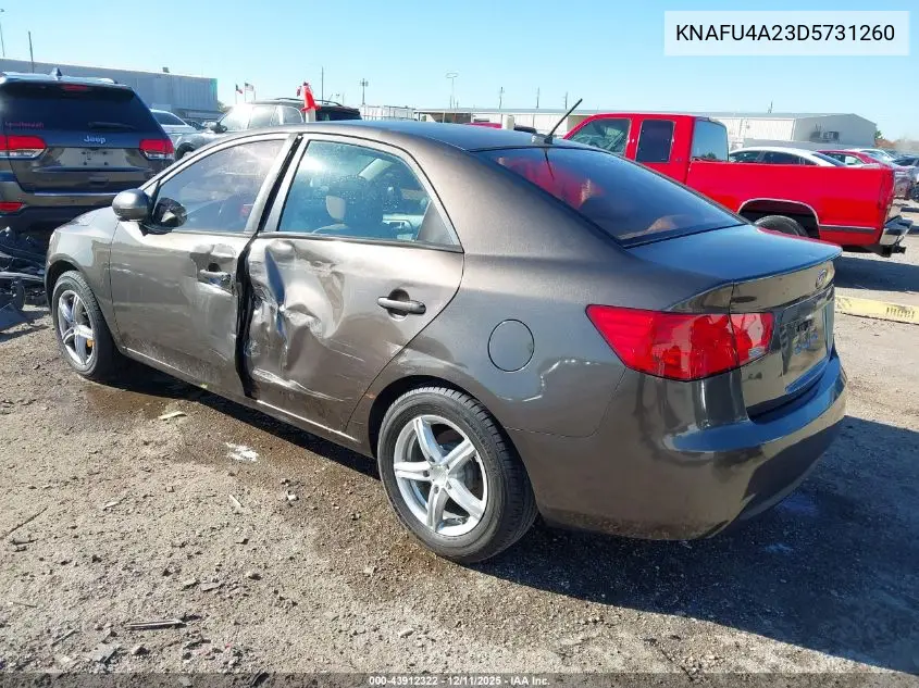 KNAFU4A23D5731260 2013 Kia Forte Ex