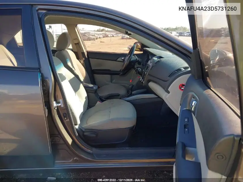 KNAFU4A23D5731260 2013 Kia Forte Ex