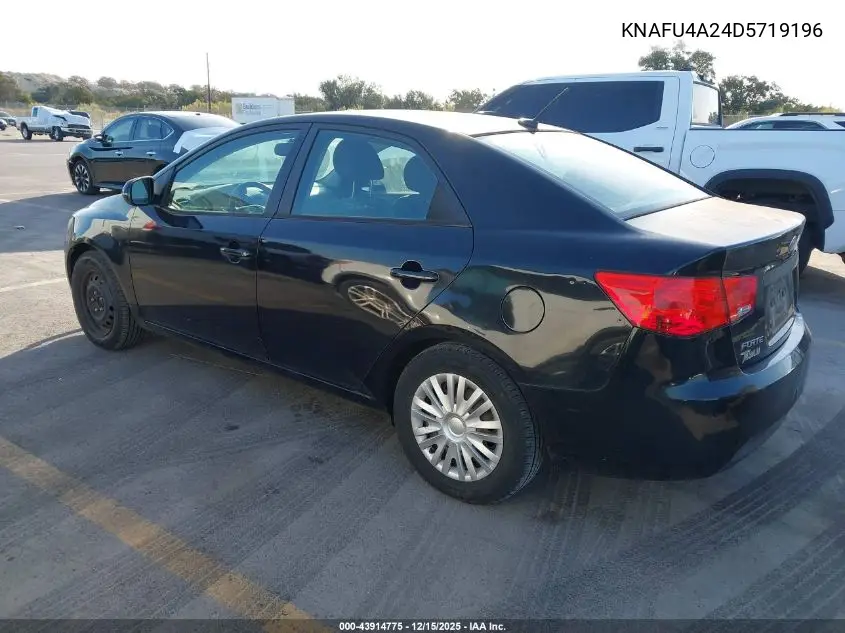 KNAFU4A24D5719196 2013 Kia Forte Ex