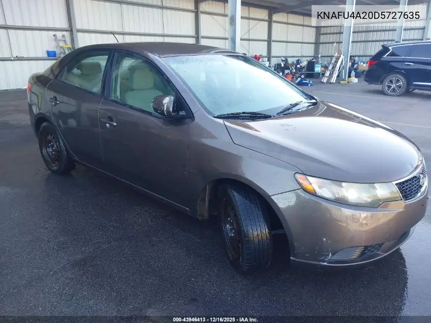 KNAFU4A20D5727635 2013 Kia Forte Ex