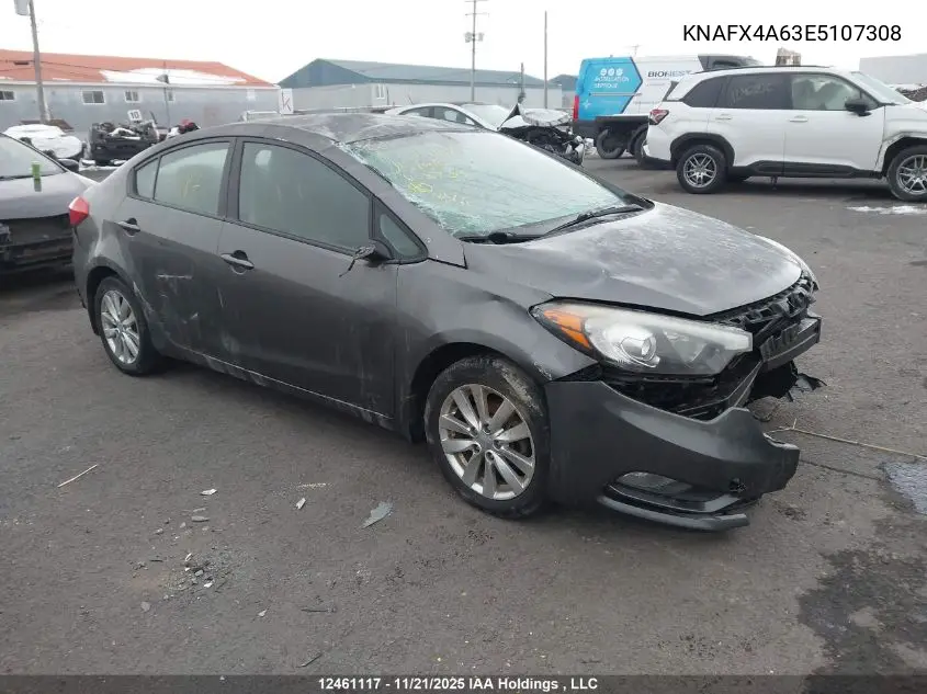 KNAFX4A63E5107308 2014 Kia Forte Lx