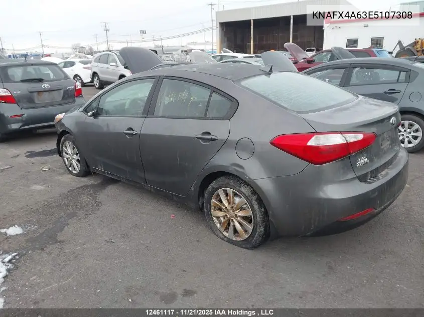 KNAFX4A63E5107308 2014 Kia Forte Lx