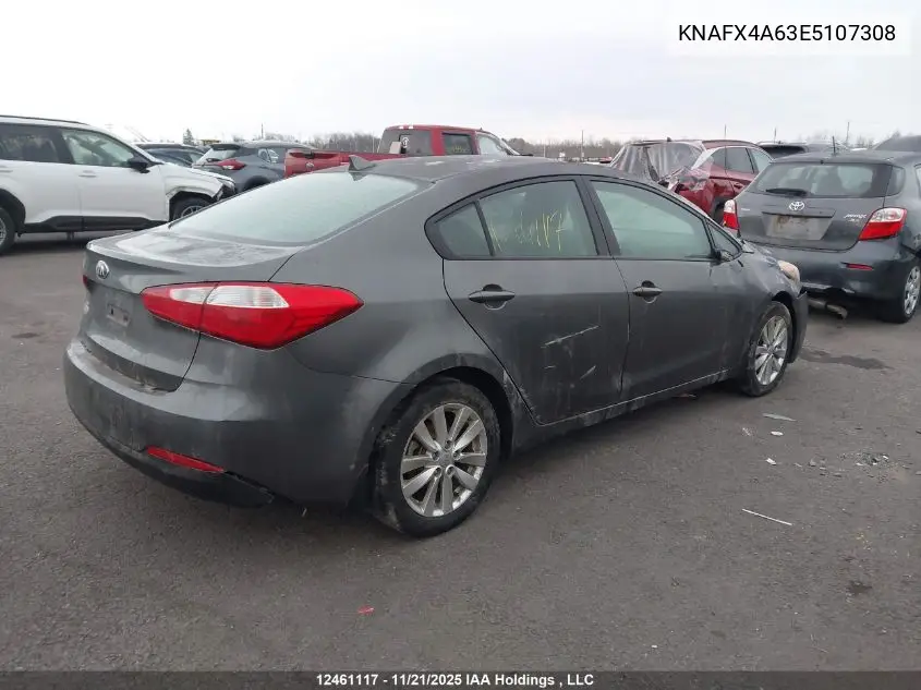 KNAFX4A63E5107308 2014 Kia Forte Lx