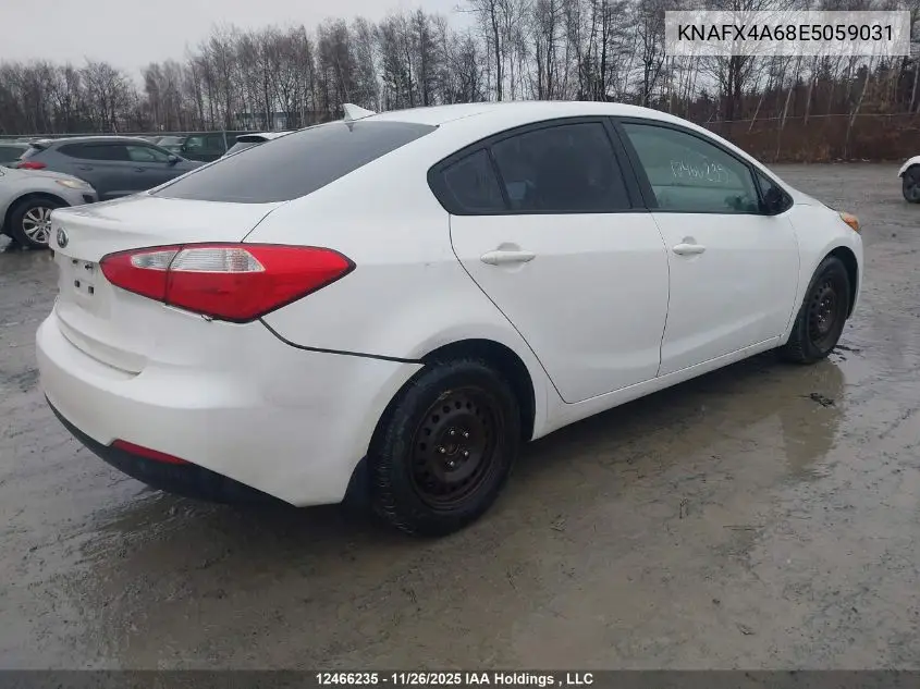 KNAFX4A68E5059031 2014 Kia Forte 1.8L Lx/1.8L Lx+/1.8L Se