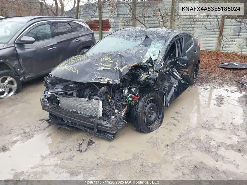 KNAFX4A83E5185024 2014 Kia Forte
