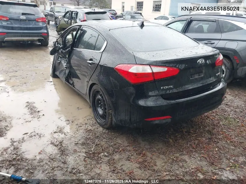 KNAFX4A83E5185024 2014 Kia Forte