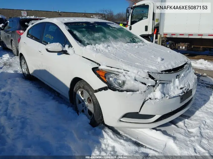 KNAFK4A6XE5087153 2014 Kia Forte Lx