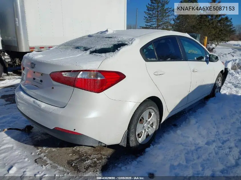 KNAFK4A6XE5087153 2014 Kia Forte Lx