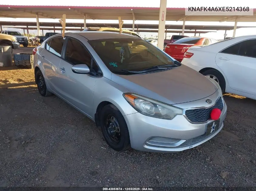 KNAFK4A6XE5214368 2014 Kia Forte Lx