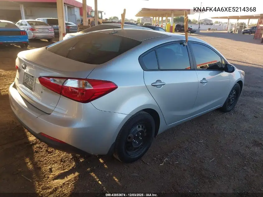 KNAFK4A6XE5214368 2014 Kia Forte Lx