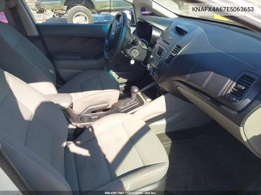 KNAFX4A67E5063653 2014 Kia Forte Lx