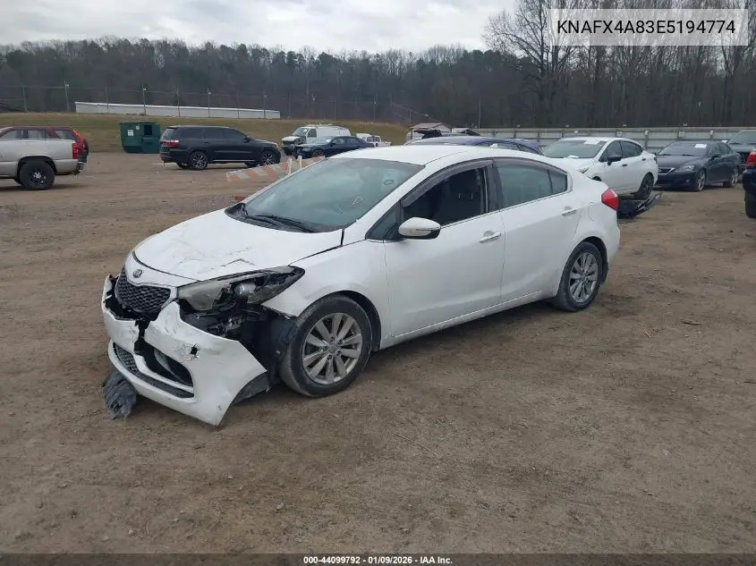 KNAFX4A83E5194774 2014 Kia Forte Ex