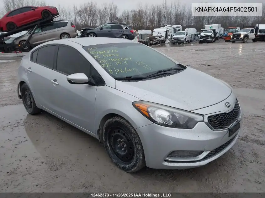 KNAFK4A64F5402501 2015 Kia Forte 1.8L Lx/1.8L Lx+/Lx+ Winter Edition