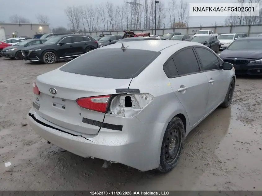 KNAFK4A64F5402501 2015 Kia Forte 1.8L Lx/1.8L Lx+/Lx+ Winter Edition