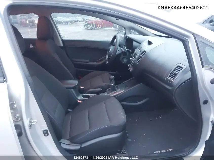 KNAFK4A64F5402501 2015 Kia Forte 1.8L Lx/1.8L Lx+/Lx+ Winter Edition