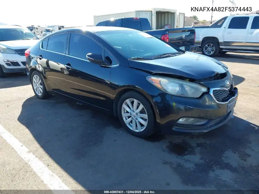 KNAFX4A82F5374443 2015 Kia Forte Ex