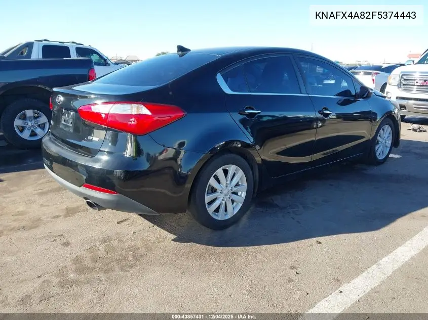 KNAFX4A82F5374443 2015 Kia Forte Ex