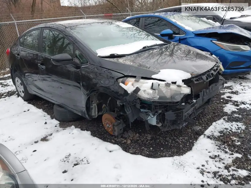 KNAFK4A63F5285736 2015 Kia Forte Lx