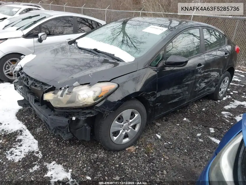 KNAFK4A63F5285736 2015 Kia Forte Lx