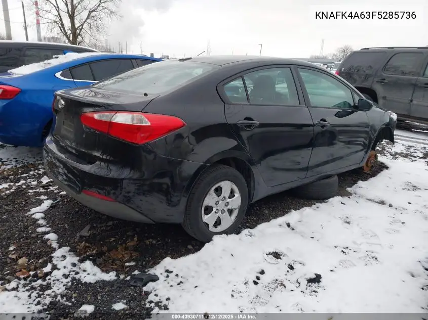 KNAFK4A63F5285736 2015 Kia Forte Lx