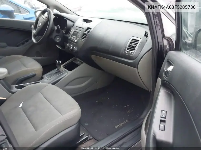 KNAFK4A63F5285736 2015 Kia Forte Lx