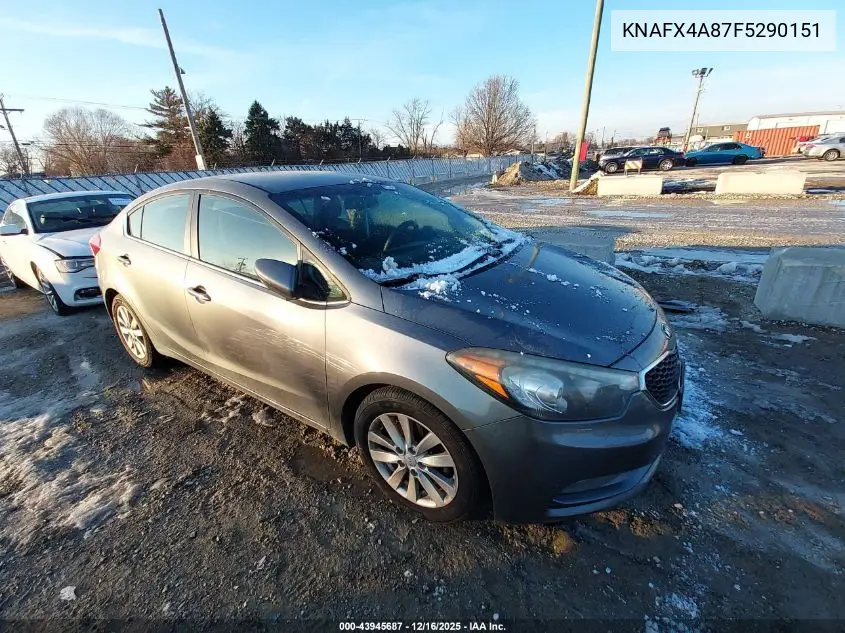 KNAFX4A87F5290151 2015 Kia Forte Ex