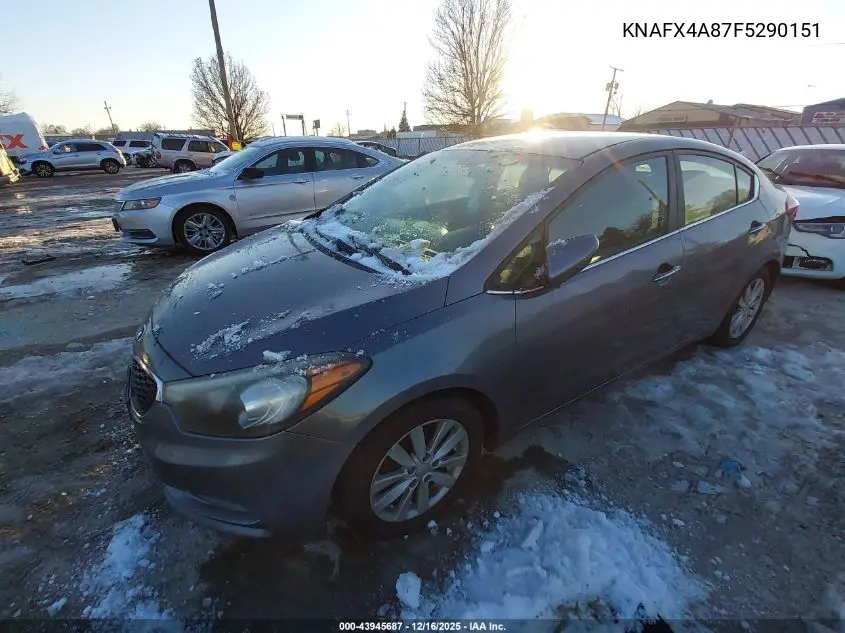KNAFX4A87F5290151 2015 Kia Forte Ex