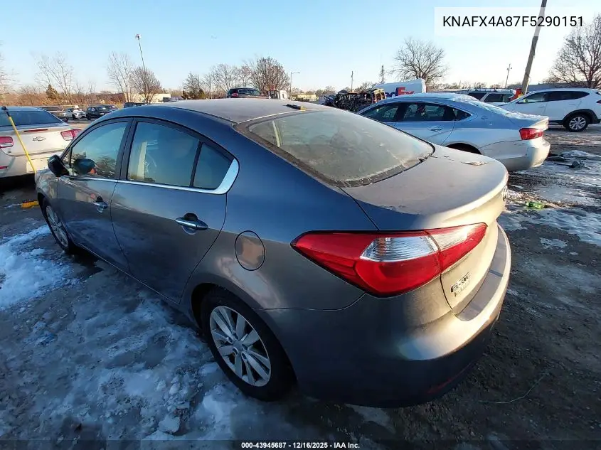 KNAFX4A87F5290151 2015 Kia Forte Ex