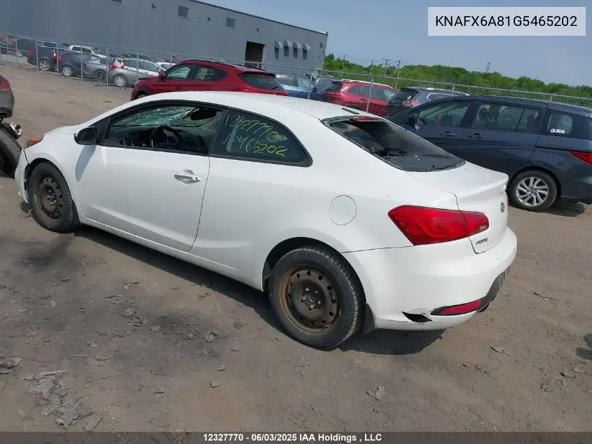 KNAFX6A81G5465202 2016 Kia Forte Koup