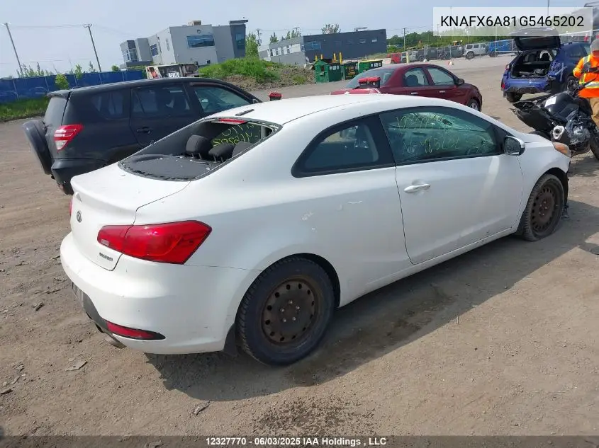 KNAFX6A81G5465202 2016 Kia Forte Koup